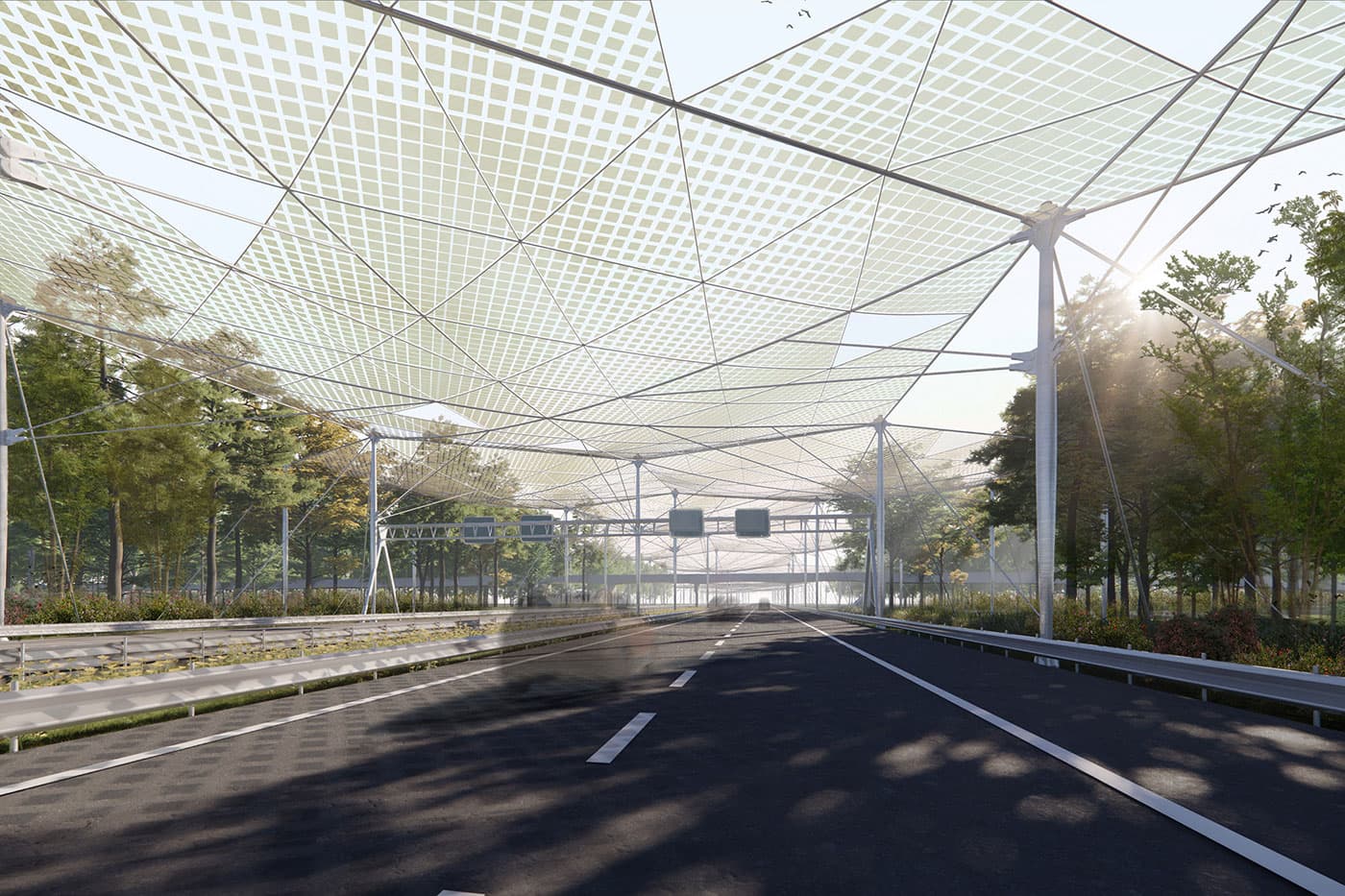 The Butterfly effect | energie opwekken boven de snelweg | Solarix